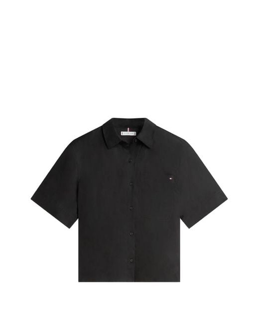 Tommy Hilfiger Black Patch-Pocket Shirt