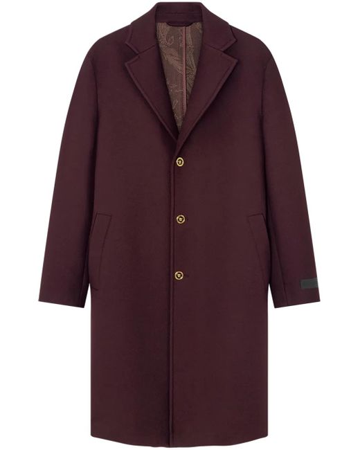 メンズ Versace シングルコート Red