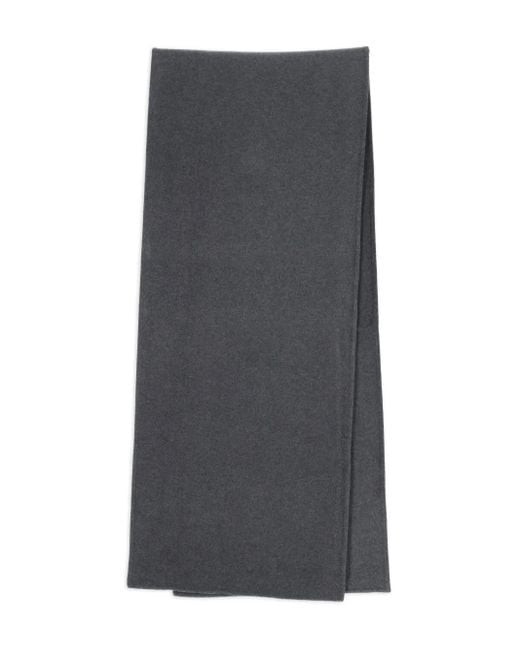 BERNER KUHL Gray Wool Scarf for men