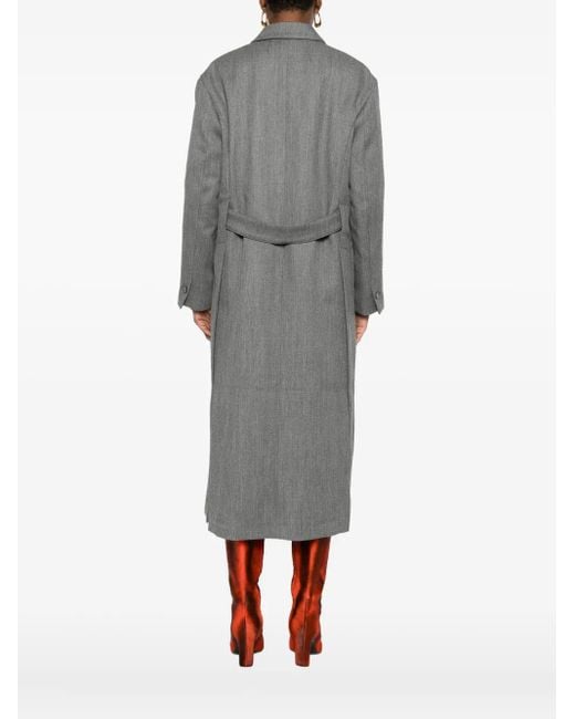 Tela Gray Doppelreihiger Mantel