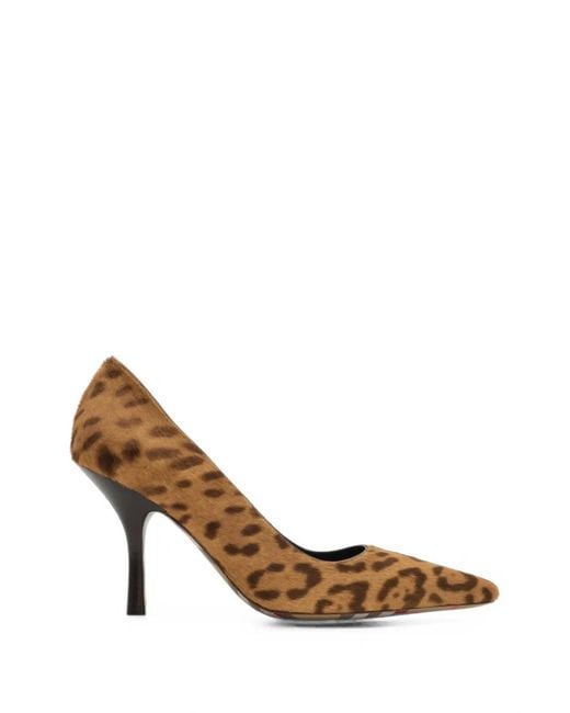 Burberry Metallic Leopard Print Dame High Pumps