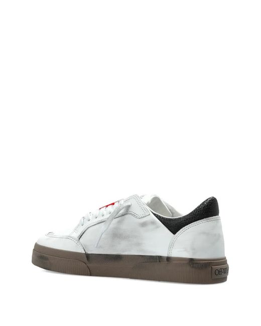 Off-White c/o Virgil Abloh White Vulcanized Low Leather Sneakers for men