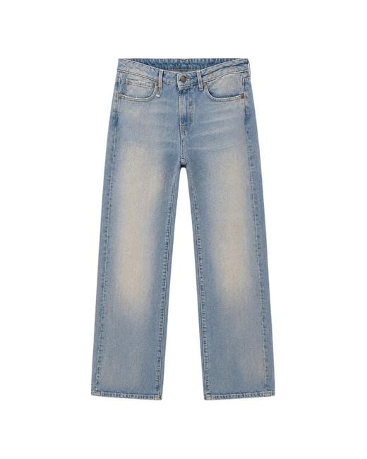 R13 Blue Effie Faded-Effect Jeans