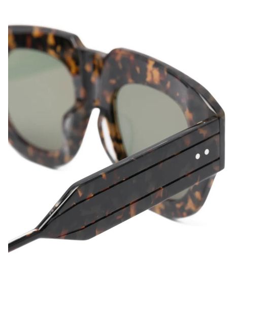 Thom Browne Brown Geometric Sunglasses