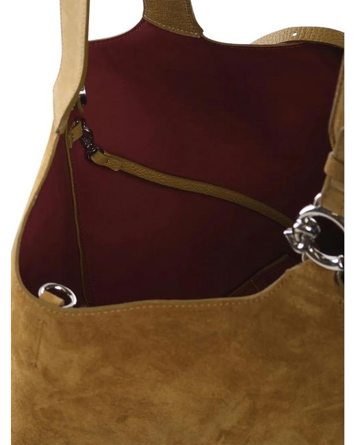 Coccinelle Natural Ring-Embellished Tote Bag