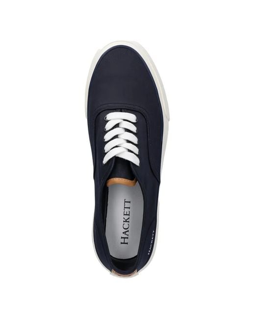 Hackett White Blake Smart Sneakers for men