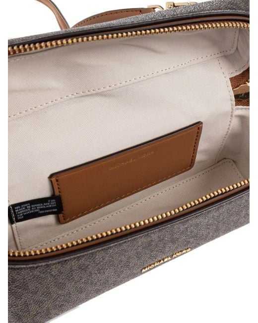 MICHAEL Michael Kors Brown Extra-Small Jana Monogram-Logo Crossbody Bag