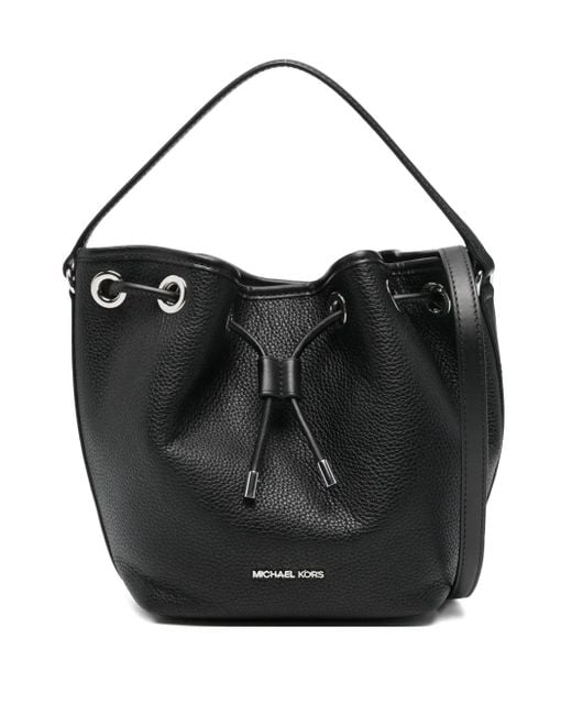 MICHAEL Michael Kors Black Medium Avery Leather Bucket Bag