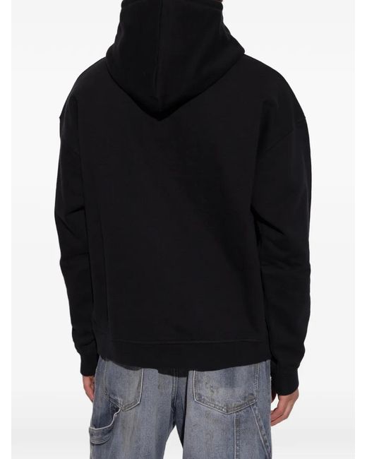 DSquared² Black Icon-Print Hoodie for men