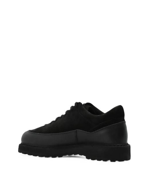 Diemme Black Cornaro Gala Suede Sneakers for men