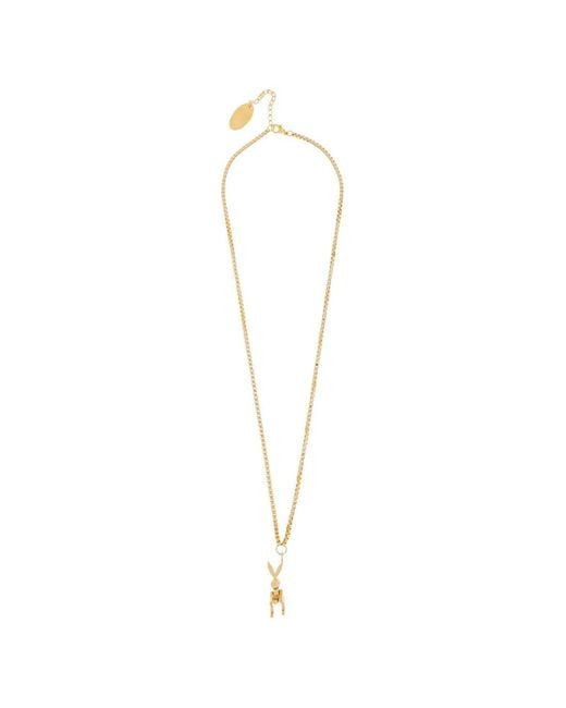 DSquared² White Rabbit-Pendant Necklace for men
