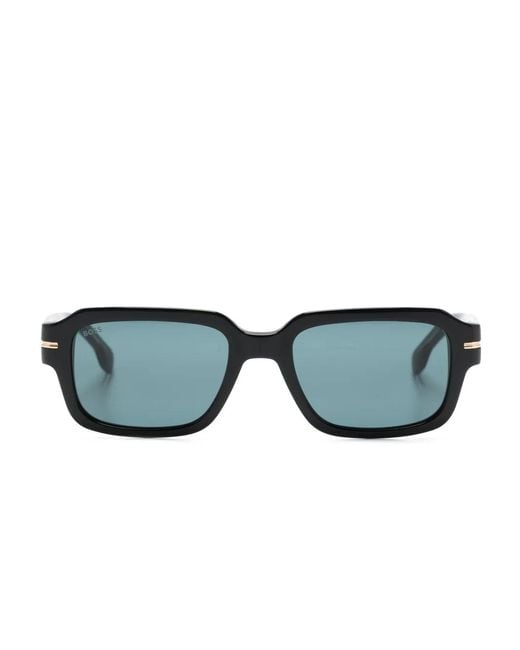 Boss 1596/S Sonnenbrille Mit Eckigem Gestell in Black für Herren