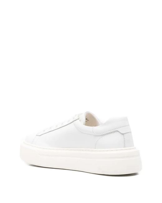 Gant White Leather Platform Sneakers