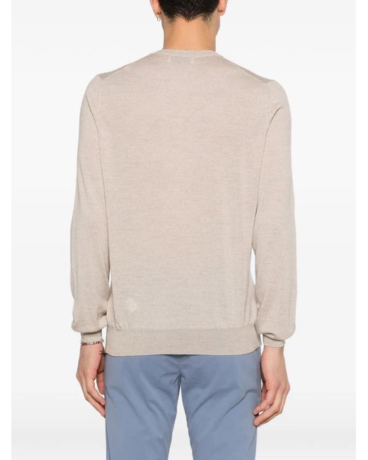 Pull À Col V Gran Sasso pour homme en coloris White