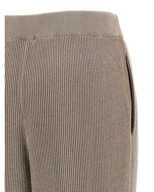 Brunello Cucinelli Geribbelde Broek in het Gray
