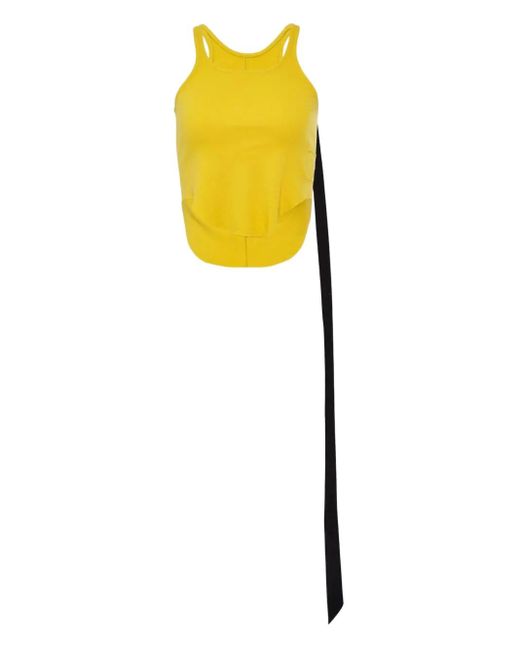 Rick Owens Women's Yellow Basic Tie Tank