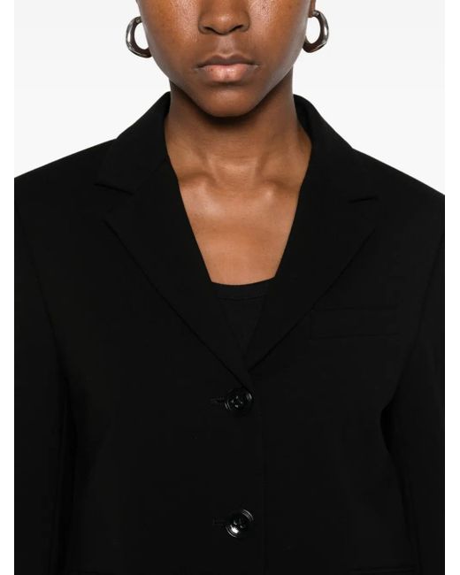 Dorothee Schumacher Black Punto Milano Button Blazer