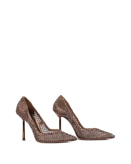 Le Silla Pink 100Mm Gilda Crystal-Embellished Pointed-Toe Pumps