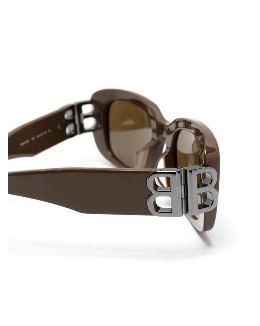 Balenciaga Natural Everyday Rectangle-Frame Sunglasses