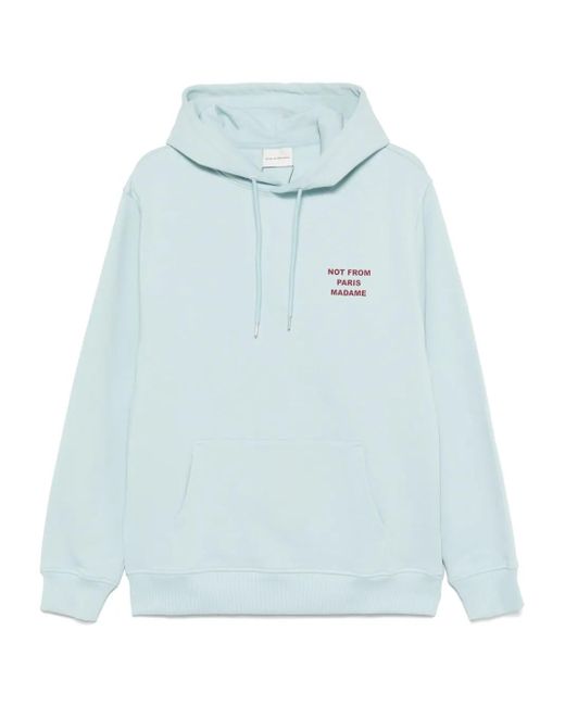 Drole de Monsieur Blue Le Slogan Hoodie for men