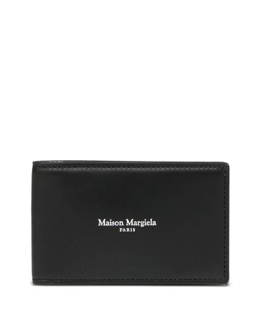 Maison Margiela Black Logo-Print Cardholder