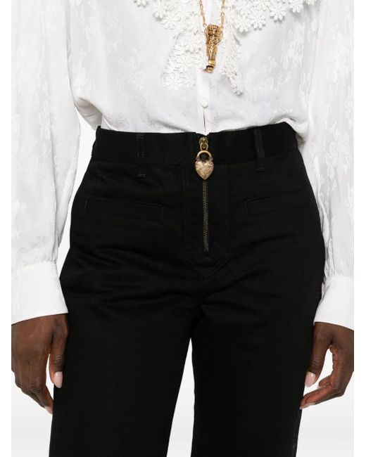 Chloé Jeans Met Rits in het Black