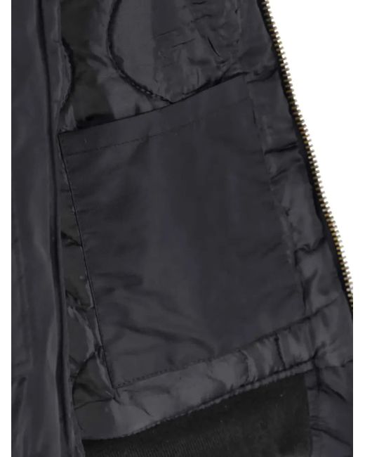 Cultura Black Zip Bomber Coat for men