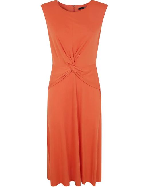 Ralph Lauren ツイストディテール ドレス Orange