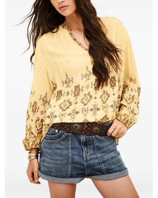Ba&sh Metallic Zato Blouse