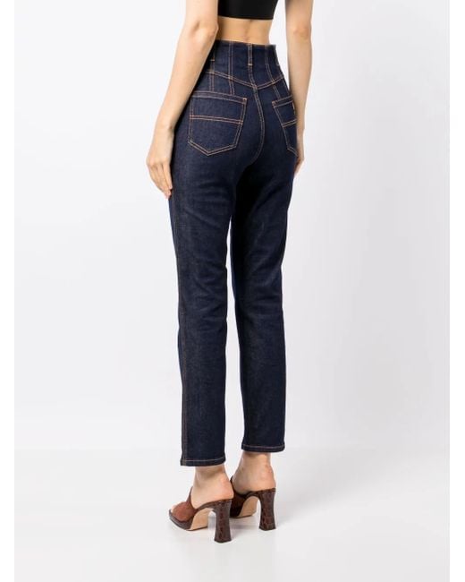 Philosophy Di Lorenzo Serafini Blue Denim Straight-Leg Trousers