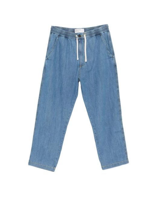 Universal Works Blue Drawstring-Waist Jeans for men