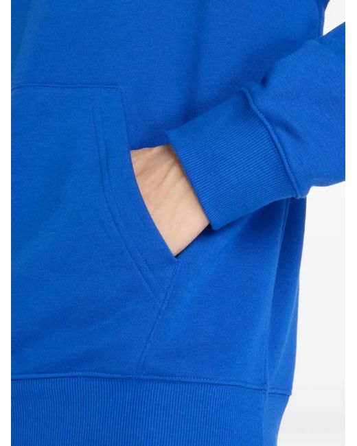 New Balance Blue Hoodie À Logo Brodé for men