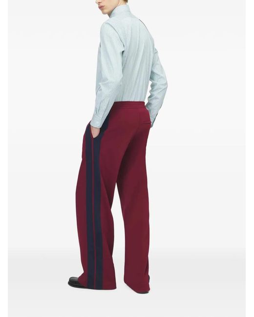 McQueen Purple Side-Stripe Track Pants for men