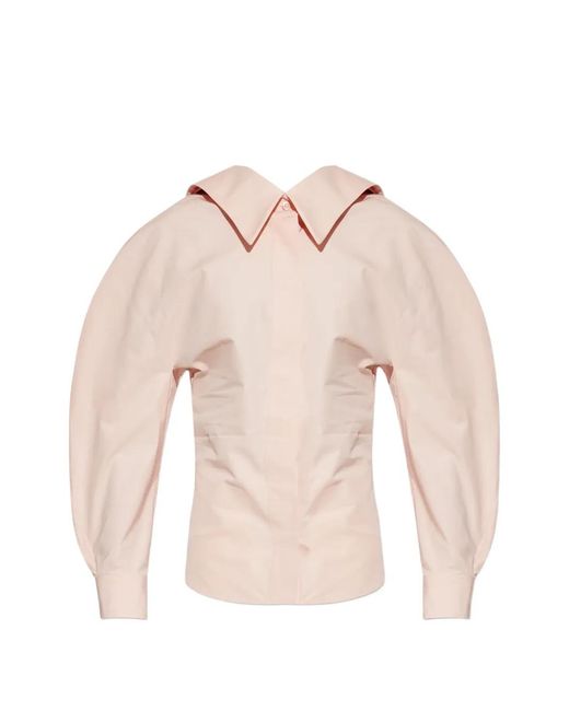 Givenchy Pink Puff-Sleeve Blouse