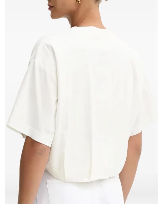 Pinko White Logo-Print T-Shirt