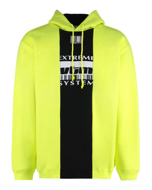Vetements Yellow Sotton Hoodie for men