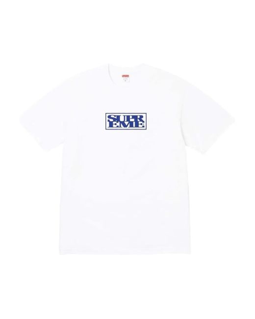 Supreme White Connect T-Shirt for men