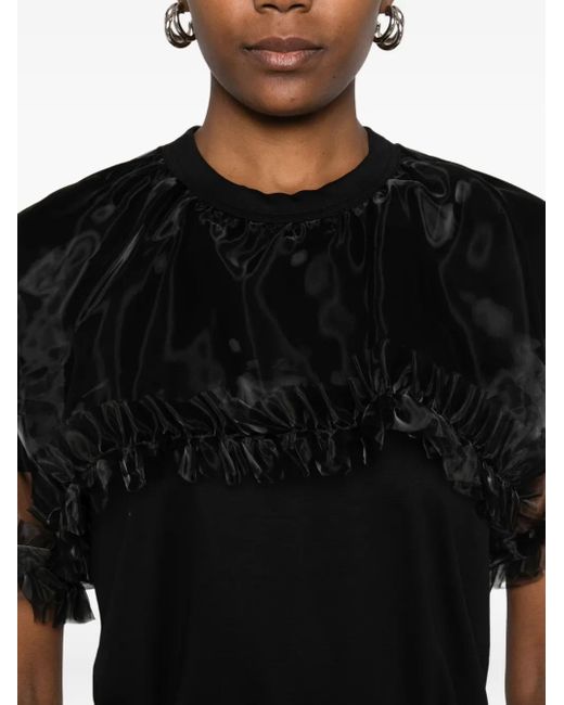 Noir Kei Ninomiya Black Ruffled Top