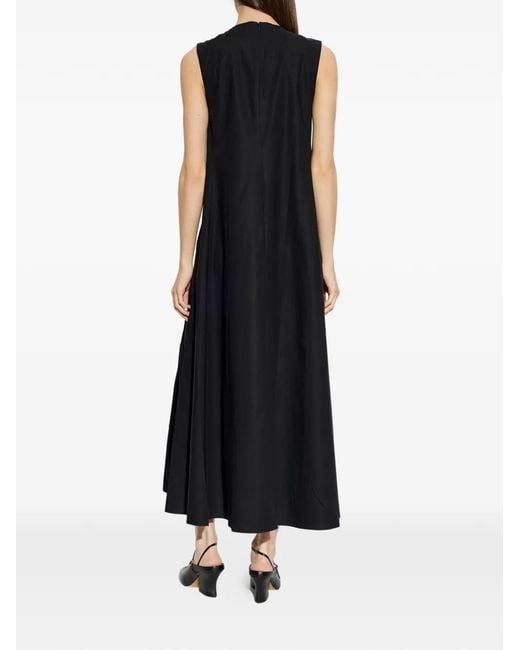 Studio Nicholson Black Pleated A-Line Dress