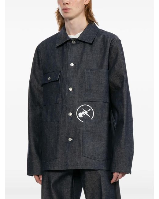 A.P.C. Blue Grand Jack Jacket for men