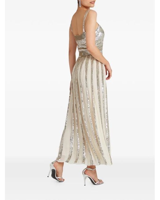 Temperley London White Filigree Strappy Gown