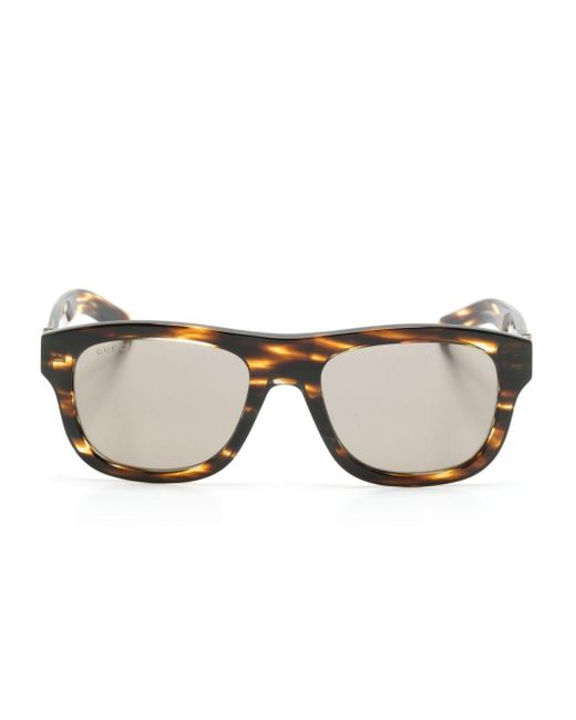 Gucci Brown Square-frame Sunglasses for men