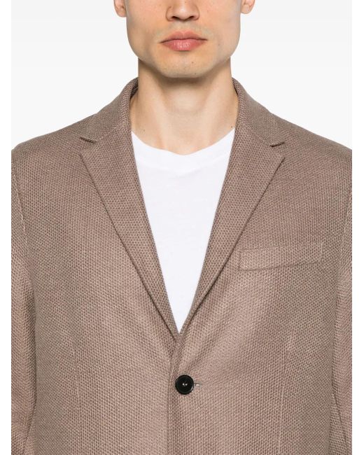 Harris Wharf London Einreihiges Sakko Mit Fallendem Revers in Brown für Herren