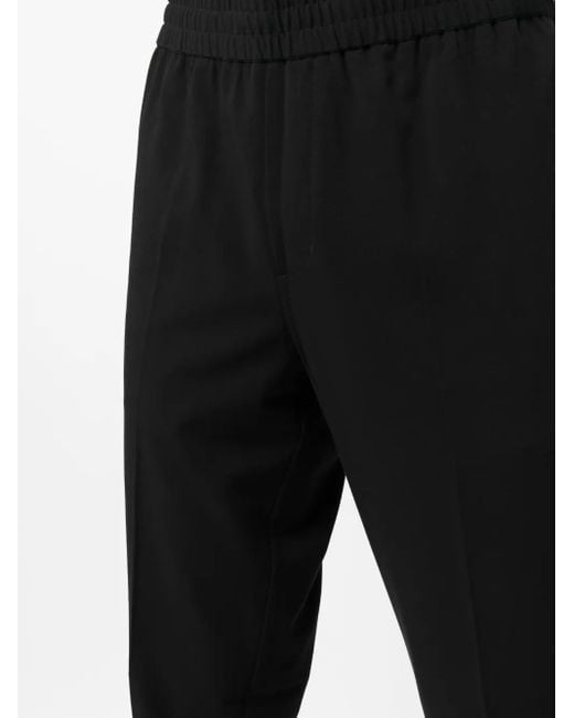 Samsøe & Samsøe Black Smithy Tapered-Leg Trousers for men