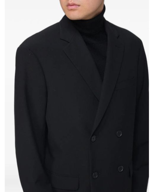 Emporio Armani Blue Double-Breasted Blazer for men