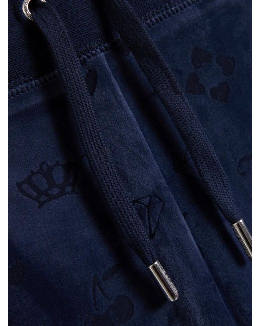 Juicy Couture Blue Monogram Track Pants