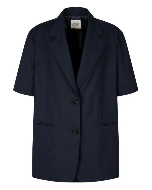 Blazer À Manches Courtes Studio Tomboy X en coloris Blue
