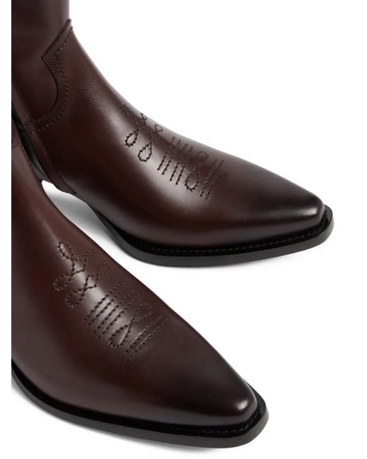 DSquared² Brown City Nights Cowboy Boots for men