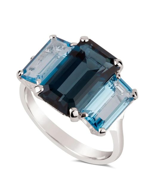 Dinny Hall Blue Trinny Trilogy Ring