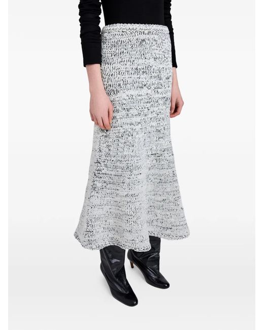 Proenza Schouler White Kerry A-Line Midi Skirt